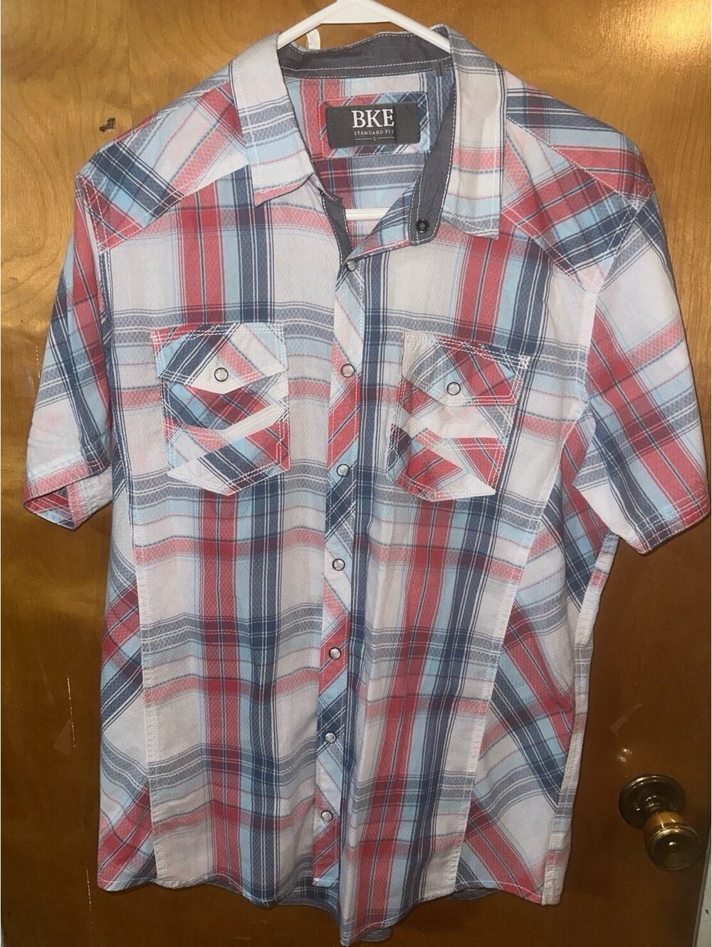 BKE standard fit button up shirt size large